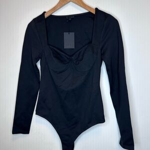 NBD Reagan Black Bodysuit NWT